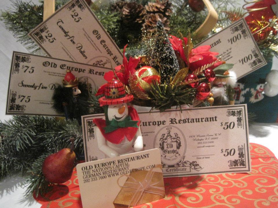 Gift certificates